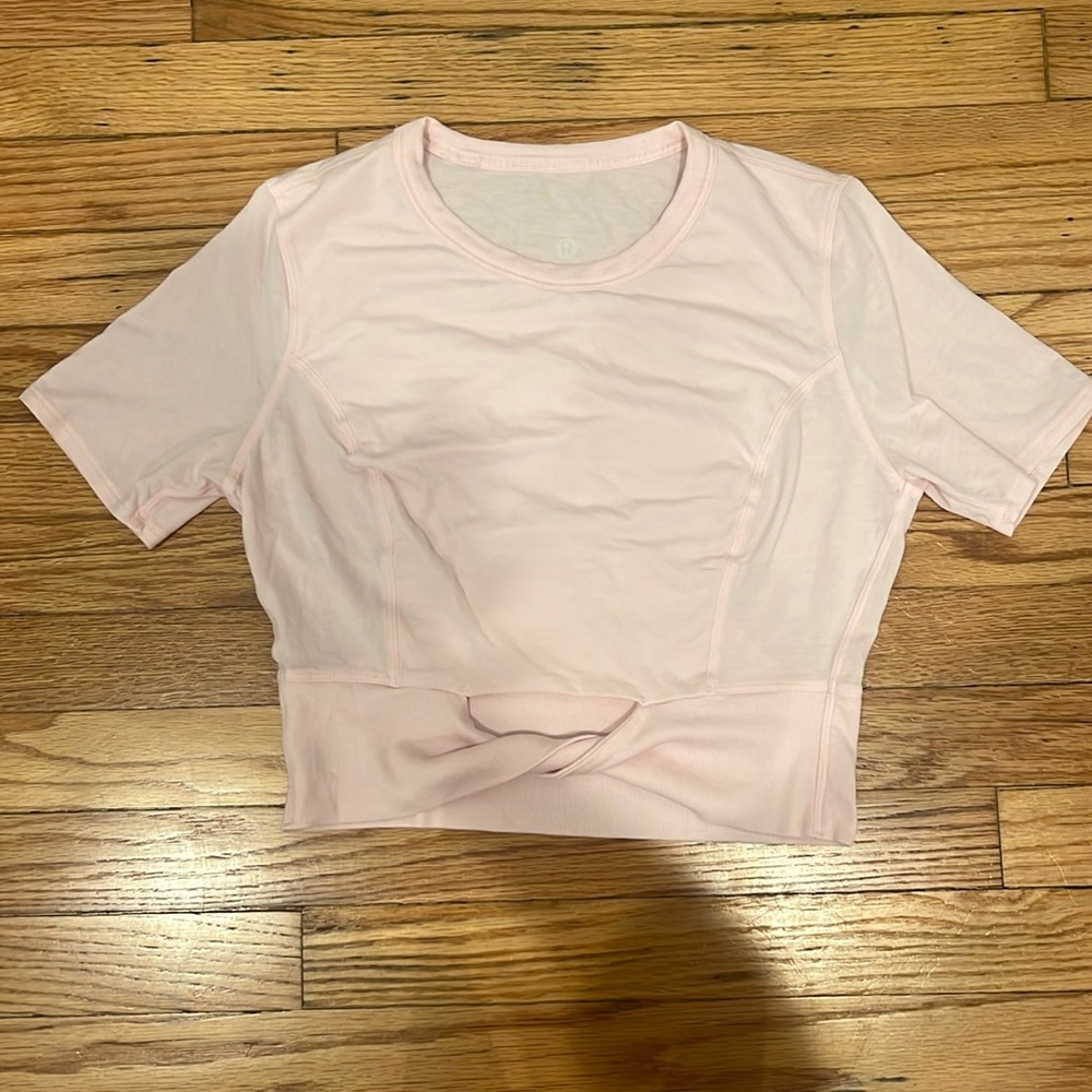 light pink athletic lululemon top!